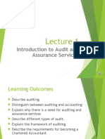 Introduction To Audit and Assurance Services