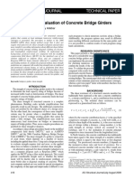 Shear Strength Evaluation of Concrete Bridge Girders: Aci Structural Journal Technical Paper