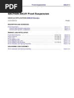 SECTION 204-01 Front Suspension