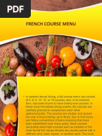 17 French Course Menu