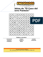 Sopa de Letras de El Caso Del Cerro Panteón