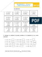 Operaciones Básicas: Matemática - 4