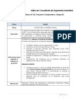 Taller de Consultoría de Ingeniería Industrial: Producto Académico #02: Proyecto Colaborativo-Etapa 02