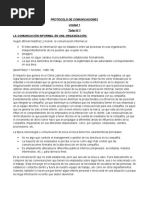 PROTOCOLO DE COMUNICACIONES Talle 1 Unidad I