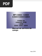 MP C3004 / C3504 C4504/C5504/C6004: Código de Máquina: D238 / D239 D240 / D241 / D242