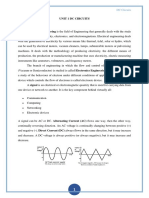 Unit 1 DC Circuits Electrical Engineering Is The Field of Engineering That Generally Deals With The Study