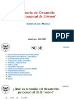 "Teoría Del Desarrollo Psicosocial de Erikson": Matiana López Montejo