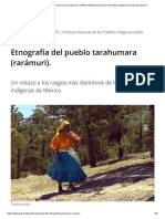 Etnografía Del Pueblo Tarahumara (Rarámuri) .: Un Vistazo A Los Rasgos Más Distintivos de Los Pueblos Indígenas de México