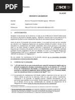 Ampliacion de Plazo - Contratación Directa