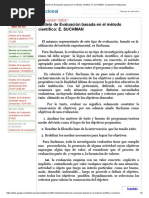 Modelo de Evaluación Basada en El Método Científico - E. SUCHMAN - Evaluación Institucional