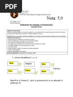 Prueba de Lenguaje M-P-L-S y Pascal Henriquez