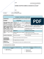 4° - Sesión ESCRIBE UN DIPTICO SOBRE EL CUIDADO DE LA SALUD