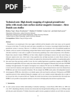 Technical Note: High Density Mapping of Regional Groundwater Tables With Steady-State Surface Nuclear Magnetic Resonance - Three Danish Case Studies