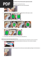 Non Contact Thermometer Calibration Instructions Pics