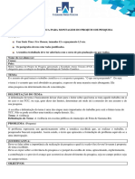 Orientacao para Elaborar A Matriz Analitica