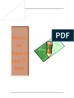 Módulo de Español para III Ciclo