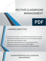 EFFECTIVE CLASSROOM MANAGEMENT - JSortijas