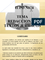 Presentacion de Redaccion de Textos Juridicos