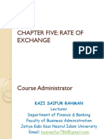 Chapter Five: Rate of Exchange