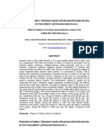 Effect of Vitamin C On Ureum and Creatinine Levels in Vivo in Male Mice (Mus Musculus L)