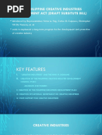 Philippine Creative Industries Development Act (Draft Substitute Bill) (080321)