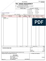 Hotel Amar Residency: Tax Invoice