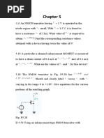 Homework of Chapter 5