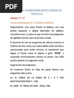 Propuesta Eliminatorias Mentes Rápidas en Cada Aula Grados 4 y 5