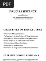 Drug Resistance Pharmacology Lecture Lecture Series 2019