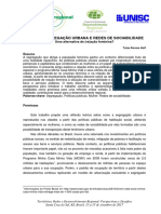 MULHER, SEGREGAÇÃO URBANA E REDES DE SOCIABILIDADE Uma Alternativa de (Re) Ação Feminina?