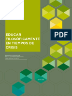 Educar Filosóficamente en Tiempos de Crisis: Propuestas Educación Trabajo Interuniversitario Mesa Social Covid-19