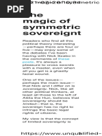 The Magic of Symmetric Sovereignty 