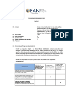 Programa de Asignatura Inglés I: Competencias