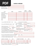 Audit Checklist Completed