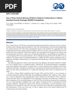 Spe-174416-Ms Use of Flow Control Devices (FCDS) To Enforce Conformance in Steam Assisted Gravity Drainage (Sagd) Completions