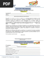 Formato de Ficha de Invitación para Conciliación