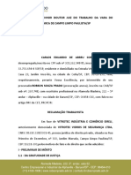 PETIÇÃO INICIAL TRABALHISTA VERBAS RESCISÓRIAS Modelo (Salvo Automaticamente)