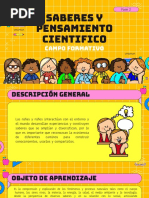 Saberes Y Pensamiento Cientifico: Campo Formativo