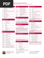 Regular Expressions Cheat Sheet