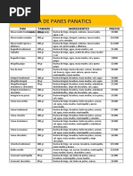 Lista de Panes 2022