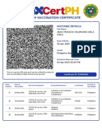 Covid-19 Vaccination Certificate: Vaccinee Details