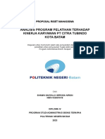 Analisis Program Pelatihan Terhadap Kinerja Karyawan PT Citra Tubindo Kota Batam