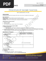 CPA Review: Principles of Income Taxation