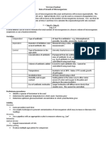 13 Rate of Growth of Microorganisms Summary