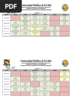 Universidad Publica de El Alto: Horario Gestión Académica I/2023 (Primer Semestre)