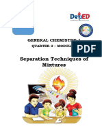 Separation Techniques of Mixtures: General Chemistry 1