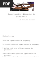 Hypertensive Disorder in Pregnancy: DR Melat Asrat