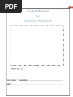 PDL Y MATEMATICA Cuadernillo de Intensificación 1ro Primaria