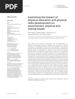 Examining The Impact of Physical Education and Physical Skills Development On Preschoolers' Physical and Mental Health