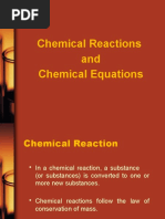 Chemical Reactions and Chemical Equations